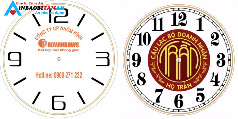 Xưởng sản xuất đồng hồ treo tường có in logo